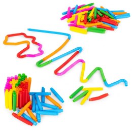 Kolorowe rurki sensoryczne pop tube dla dzieci montesori 60 sztuk