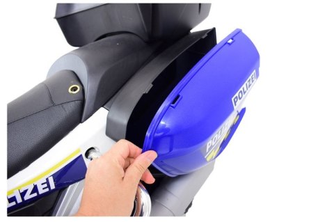 OLBRZYMI SUPER MOTOR ŚCIGACZ POLICYJNY,MIĘKKIE KOŁA, MIĘKKIE SIEDZENIE, GAZ W RĄCZCE, HAMULEC /MH888