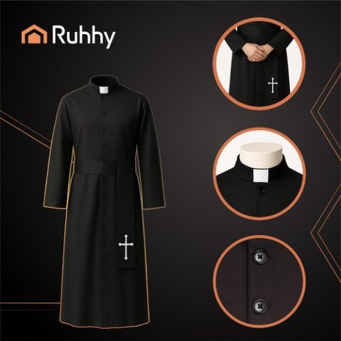 Strój księdza na Halloween Ruhhy 26174