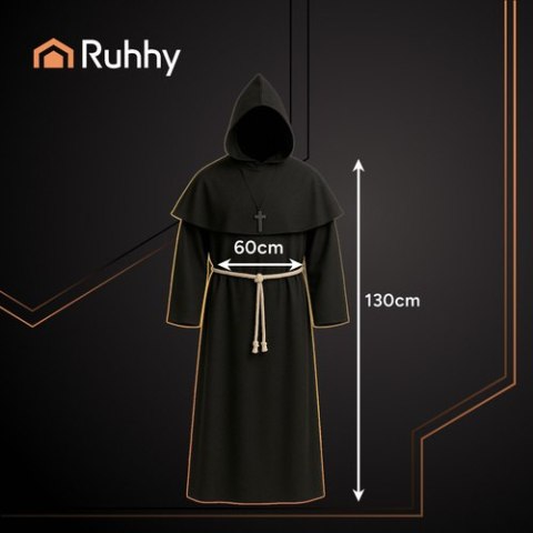 Strój mnicha na Halloween Ruhhy 26175