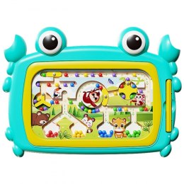 WOOPIE Tablica Magnetyczna Montessori Labirynt Krab Turkusowa