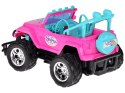 Zdalnie sterowane RÓŻOWE AUTO dla lalek + chłopiec i dziewczynka