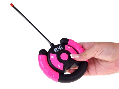 Zdalnie sterowane RÓŻOWE AUTO dla lalek + chłopiec i dziewczynka