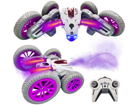 Zdalnie sterowane SUPER SZYBKIE auto STUNT - para wodna i światło