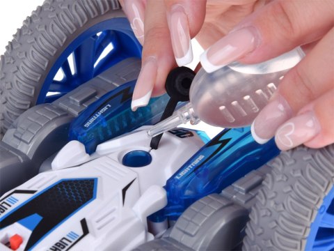 Zdalnie sterowane SUPER SZYBKIE auto STUNT - para wodna i światło