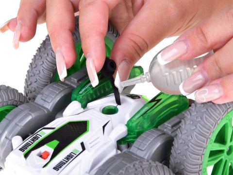 Zdalnie sterowane SUPER SZYBKIE auto STUNT - para wodna i światło