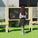 Drewniana Tablica Dwustronna Kredowa- Magnetyczna Edukacyjna