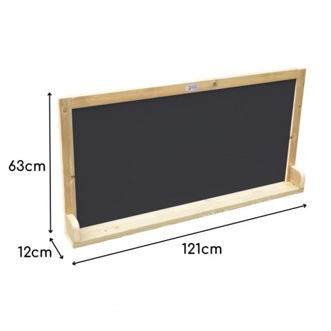 Drewniana Tablica Dwustronna Kredowa- Magnetyczna Edukacyjna