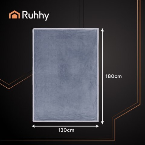 Mata- koc elektryczny 180x130cm szary Ruhhy 26225