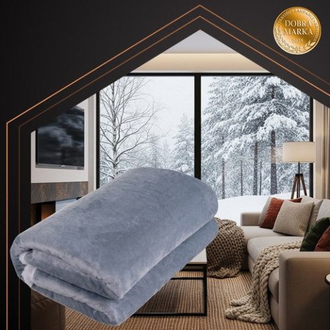 Mata- koc elektryczny 180x130cm szary Ruhhy 26225