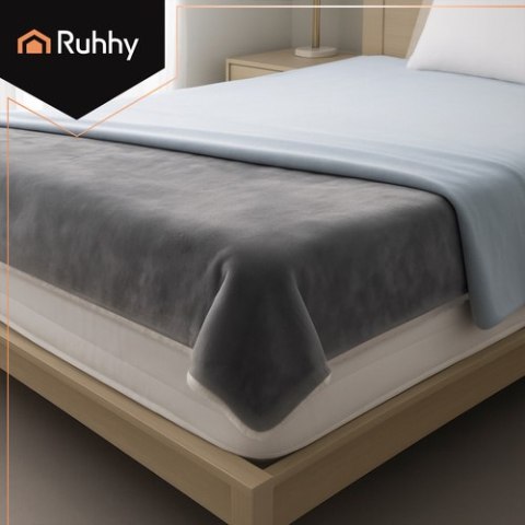 Mata- koc elektryczny 180x130cm szary Ruhhy 26225