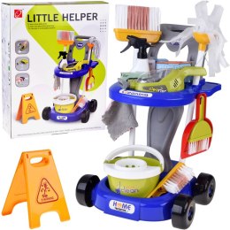 Zestaw sprzątający dla dzieci - wózek z akcesoriami i odkurzacz ZA5873