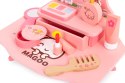 Drewniana toaletka dla dzieci z lustrem i szufladą 7 akcesoriów ECOTOYS