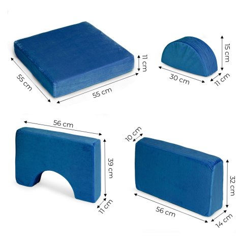 Sofa składana modułowa dla dzieci duża DIY 10 miękkich poduch