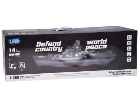 Zdalnie sterowany Ogromny statek PANCERNIK LHD-881 Skala 1:390