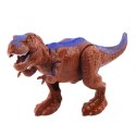Ciężarówka Transport Dinozaurów Figurka Dinozaura Światła Dźwięki Zielona