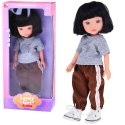 Lovely Girl Lalka z krótkimi czarnymi włosami w sportowym stroju 33cm