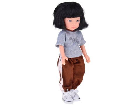 Lovely Girl Lalka z krótkimi czarnymi włosami w sportowym stroju 33cm