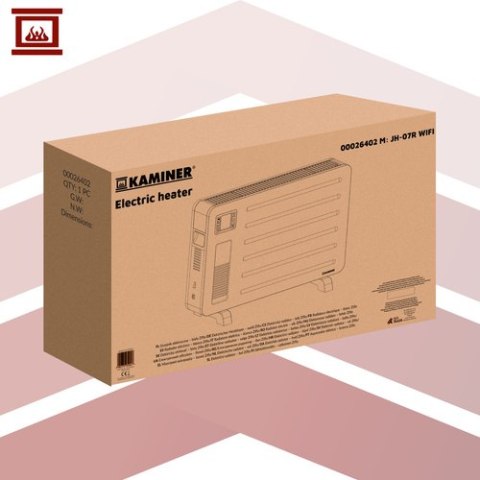 Grzejnik elektryczny- biały Ziflo Kaminer 26402