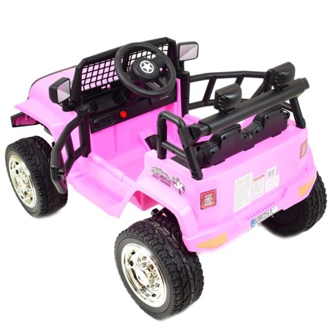 JEEP NA AKUMULATOR "JK OFF ROAD", MIĘKKIE KOŁA, MIĘKKIE SIEDZENIE/LL555