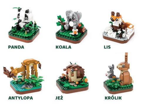 Klocki techniczne Seria: Dzikie zwierzęta lądowe - ponad 100-ele