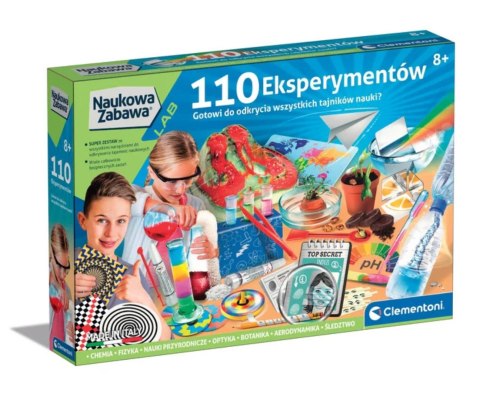 Clementoni Naukowa Zabawa Lab 50720 110 Eksperymentów