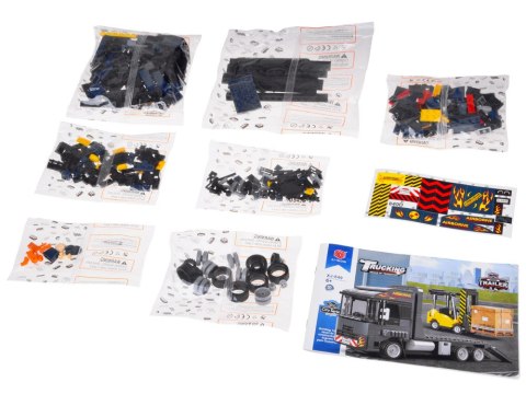 Klocki techniczne POJAZDY 1:42 - Tir z lawetą i wózek widłowy 404ele