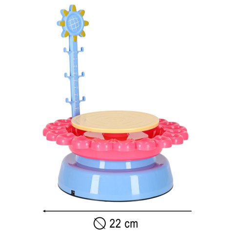 Koło garncarskie zestaw kreatywny z gliną i farbami 600g