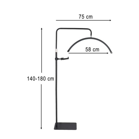 Lampa do przedłużania rzęs LED 36W regulowana kosmetyczna bezcieniowa łuk