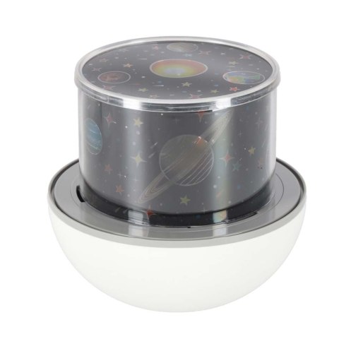 Lampka nocna projektor gwiazd LED USB obrotowy 6 motywów pilot renifer
