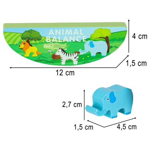 Układanka gra balansujące zwierzątka safari
