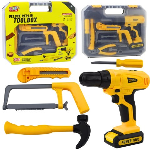 Zestaw Majsterkowicza Wiertarko-Wkrętarka Narzędzia Światła Dźwięki