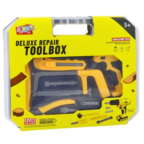 Zestaw Majsterkowicza Wiertarko-Wkrętarka Narzędzia Światła Dźwięki