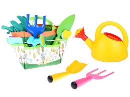 Zestaw małego ogrodnika: narzędzia ogrodnicze + komplet w kaktusy