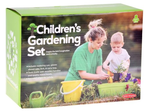 Zestaw małego ogrodnika: narzędzia ogrodnicze + komplet w kaktusy