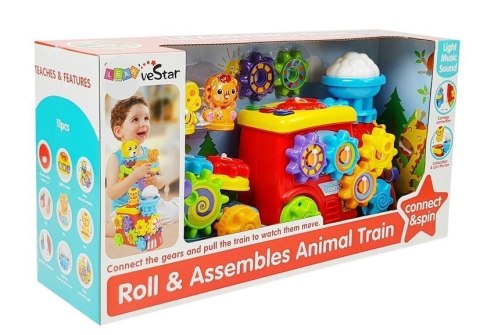 Muzyczny Pociąg Pojazd Miś Koła Zębate