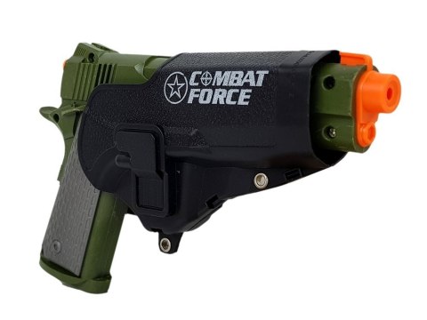 Zestaw żołnierza Pistolet Nóż Lornetka Słuchawki Gwizdek Krótkofalówka