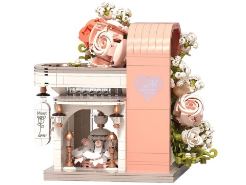Klocki Romantyczna sala ślubna z witryną + kwiaty i suknia 1047-ele