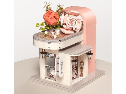 Klocki Romantyczna sala ślubna z witryną + kwiaty i suknia 1047-ele