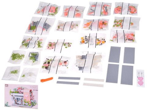 Klocki Romantyczna sala ślubna z witryną + kwiaty i suknia 1047-ele