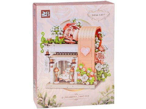 Klocki Romantyczna sala ślubna z witryną + kwiaty i suknia 1047-ele