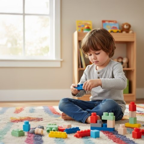 Klocki gumowe - sensoryczne 80el. 26575