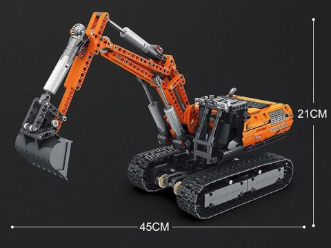Klocki konstrukcyjne Zdalnie sterowana KOPARKA 1106-ele