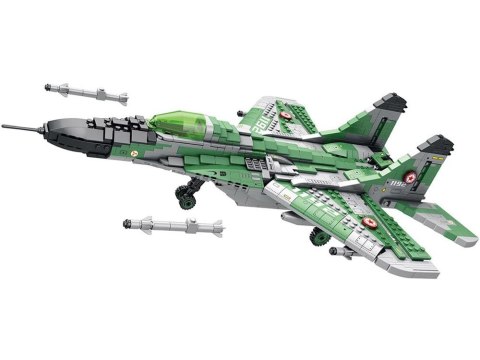 Klocki techniczne Samolot myśliwski dalekiego zasięgu MIG-29 1290ele