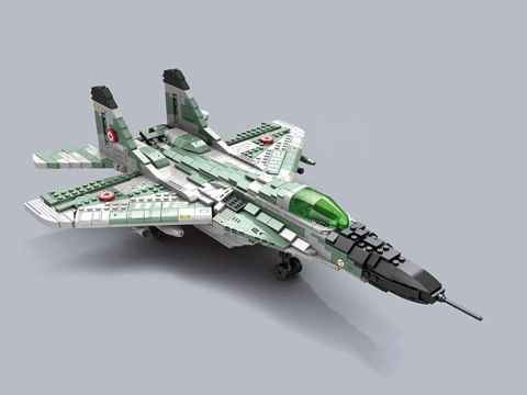 Klocki techniczne Samolot myśliwski dalekiego zasięgu MIG-29 1290ele