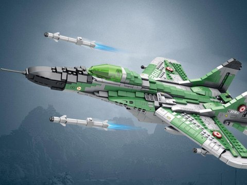Klocki techniczne Samolot myśliwski dalekiego zasięgu MIG-29 1290ele