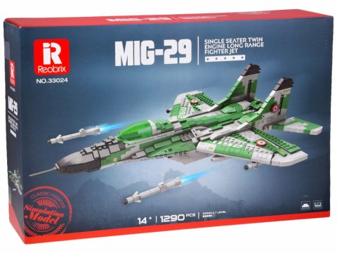 Klocki techniczne Samolot myśliwski dalekiego zasięgu MIG-29 1290ele