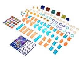 ŚWIECĄCE Klocki magnetyczne 3D - Zbuduj tor kulkowy KULODROM 116-ele