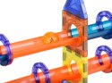 ŚWIECĄCE Klocki magnetyczne 3D - Zbuduj tor kulkowy KULODROM 116-ele