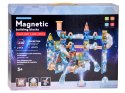 ŚWIECĄCE Klocki magnetyczne 3D - Zbuduj tor kulkowy KULODROM 116-ele